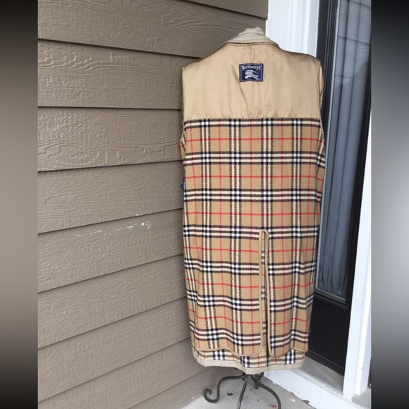 COPY - Burberry Men's Trench Long Coat  Size: 40 Regular Vintage - Picture 3 of 16